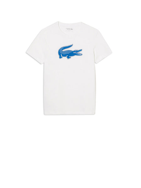 T shirt bianca on sale lacoste