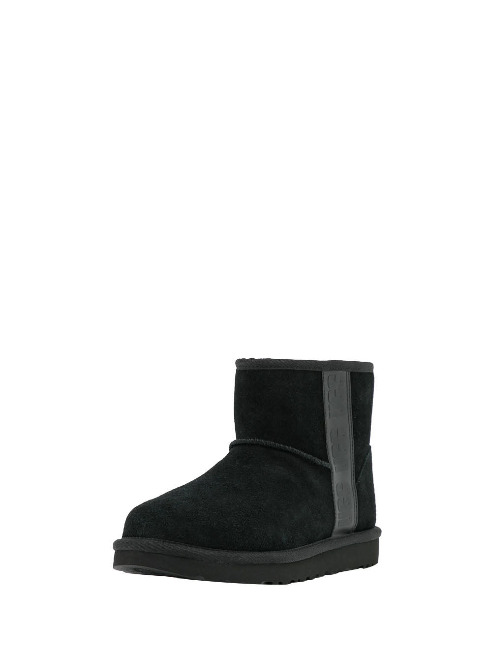 UGG Eskimo Donna in pelle con fodera in lana Nero