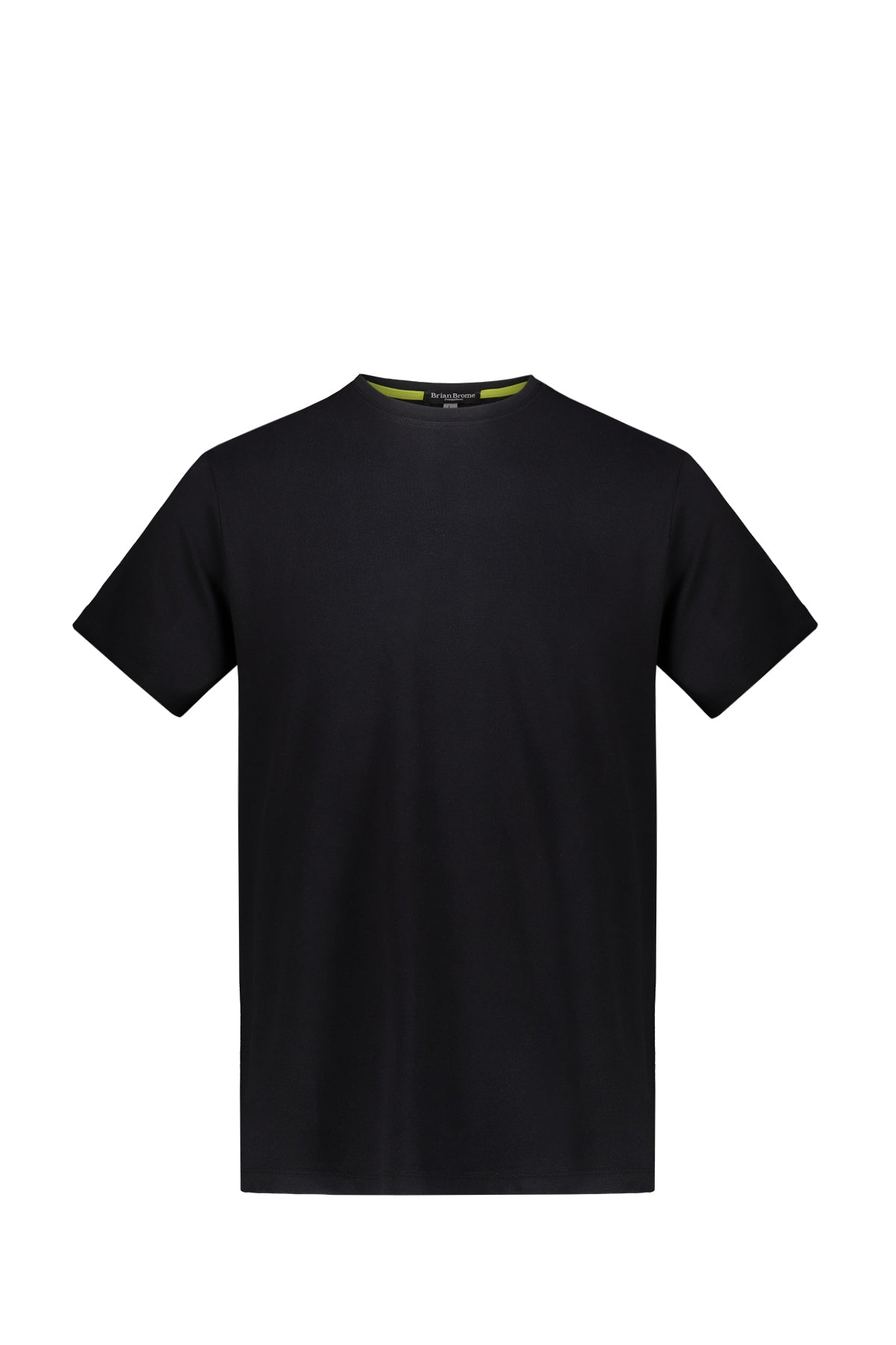 BRIAN BROME T-Shirt Uomo In Tinta Unita Nero Nero