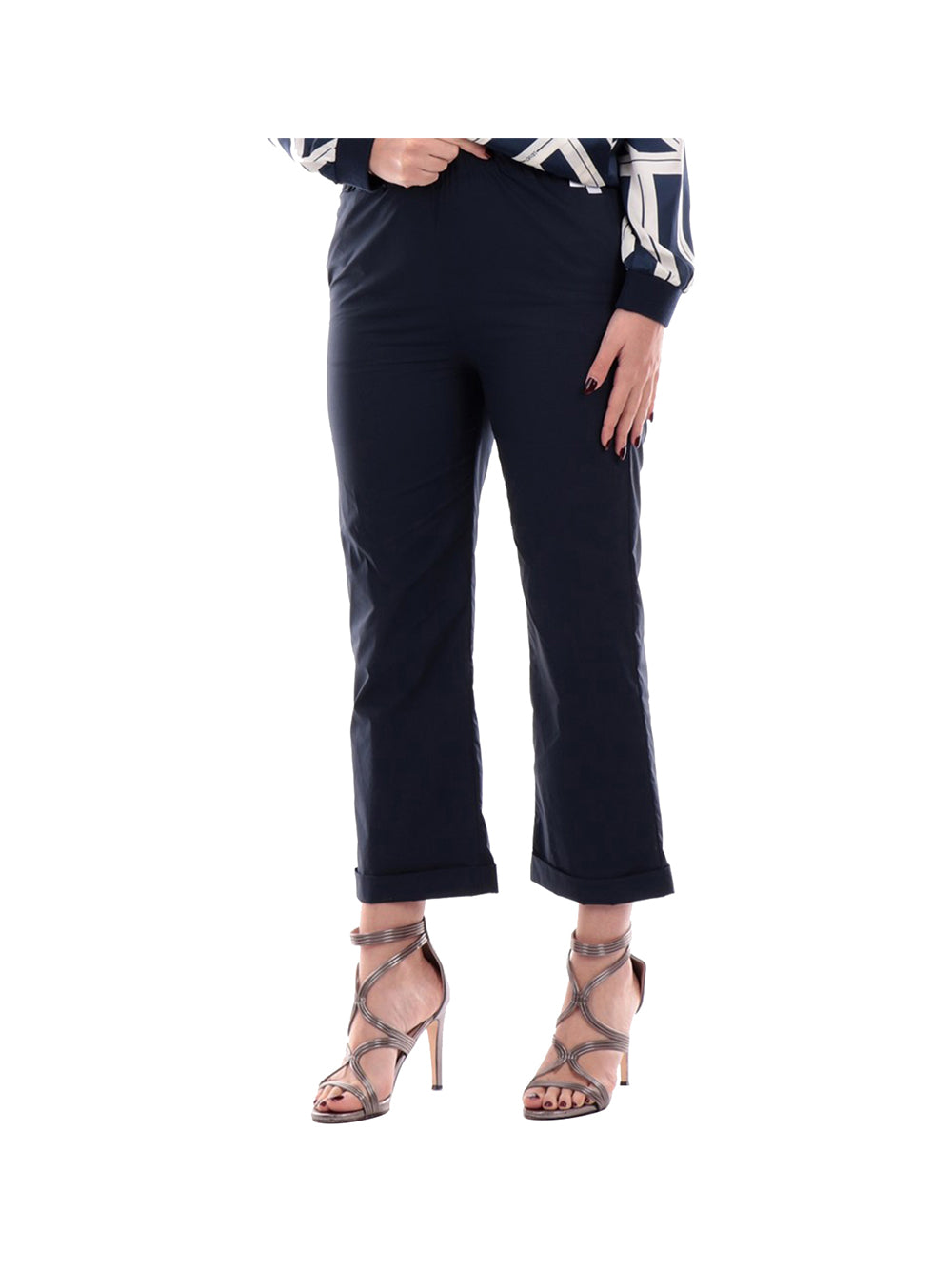 ANIS COLLECTION Anis White Pantalone Donna Navy - Blu NAVY