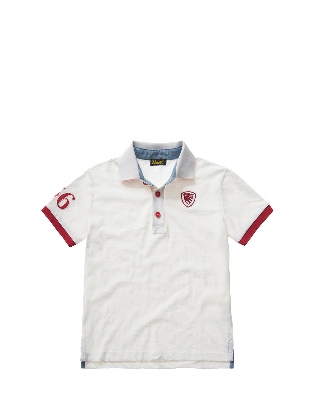 BLAUER Blauer Polo Bambino Bianco Bianco