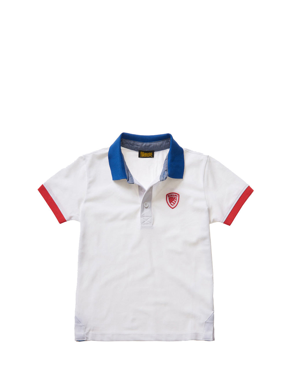 BLAUER Blauer Polo Bambino Bianco Bianco