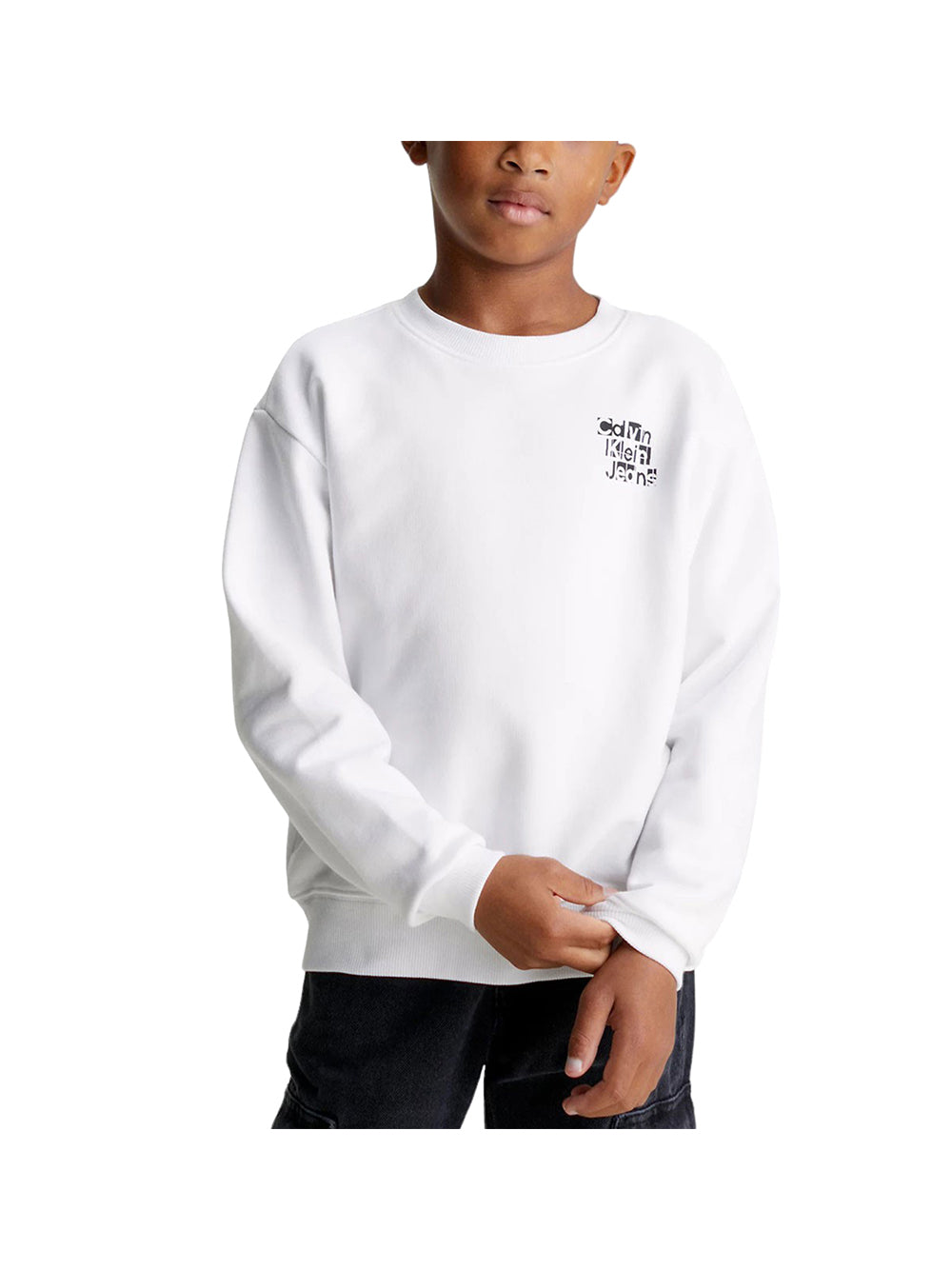 CALVIN2 1USCITA Calvin Klein Maglia Bambino Bianco Bianco