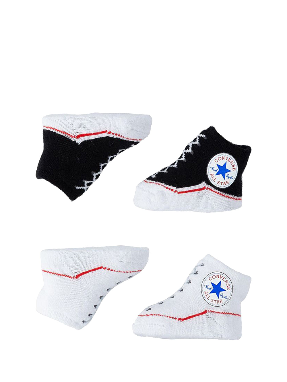 CONVERSE Converse Calzini Unisex Bimbo Nero/bianco - Nero Nero/bianco