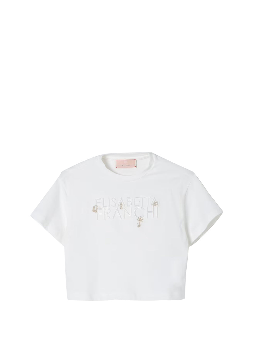 ELISABETTA FRANCHI Elisabetta Franchi T-Shirt Bambina Panna - Bianco Panna