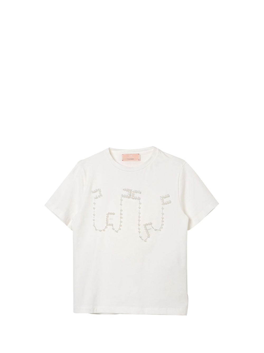 ELISABETTA FRANCHI Elisabetta Franchi T-Shirt Bambina Panna - Bianco Panna