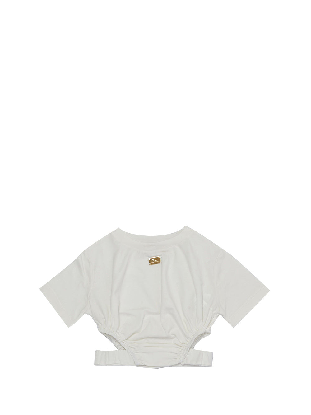 ELISABETTA FRANCHI Elisabetta Franchi T-Shirt Bambina Panna - Bianco Panna