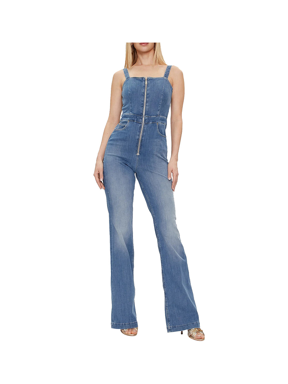 GUESS 2 USCITA Guess Jumpsuit Donna Blu Denim - Blu Blu denim