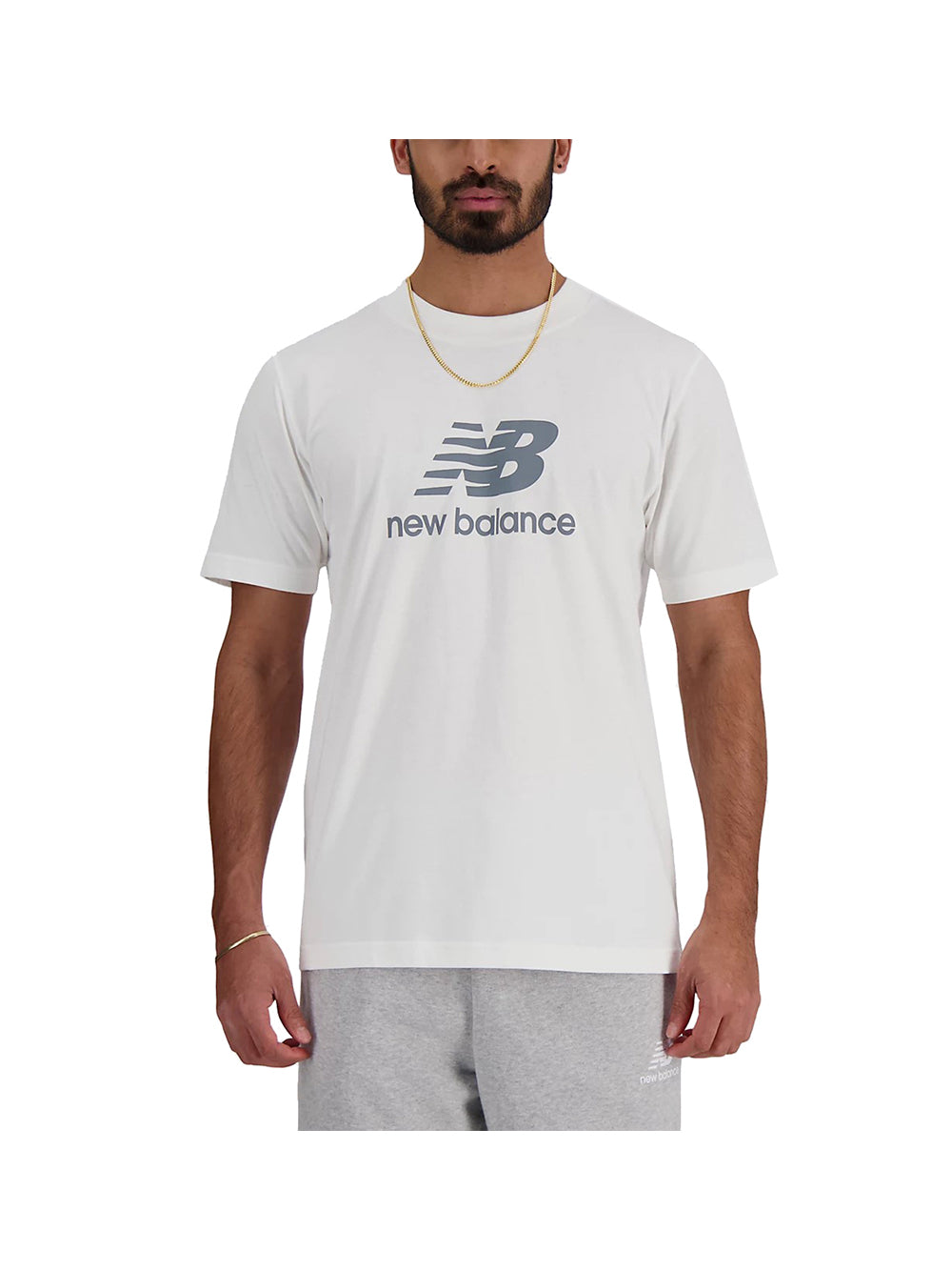 NEW BALANCE New Balance T-Shirt Uomo Bianco Bianco