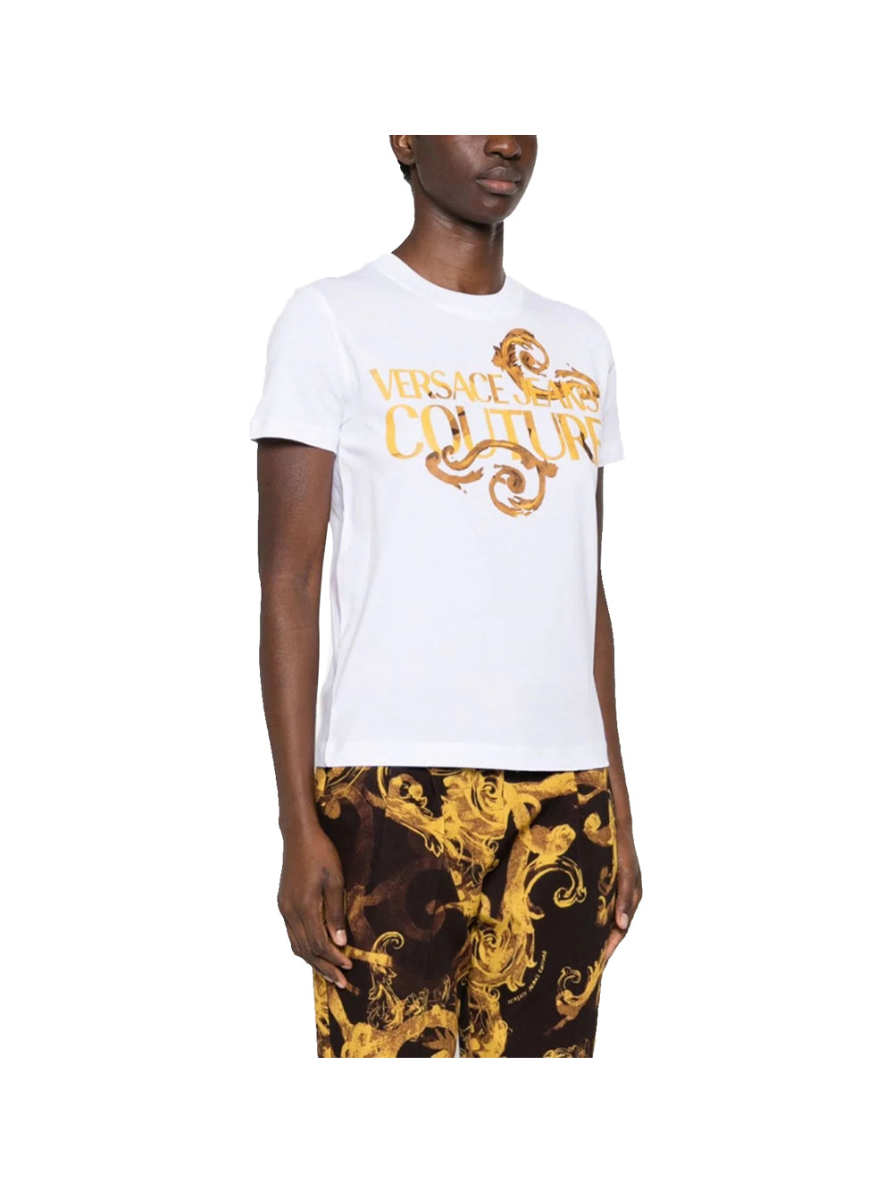 VERSACE JEANS COUTURE Versace Jeans T-Shirt Donna Bianco/oro - Multicolore BIANCO/ORO