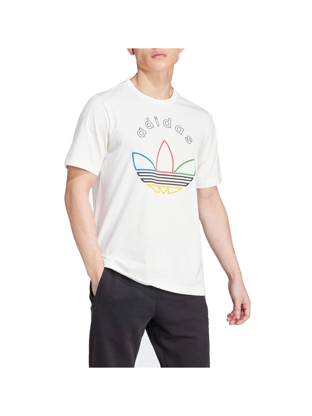 ADIDAS Adidas T-Shirt Uomo Bianco Bianco