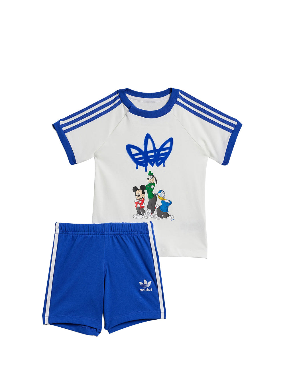 ADIDAS Adidas Coordinato Bambino Bianco/blu - Bianco Bianco/blu