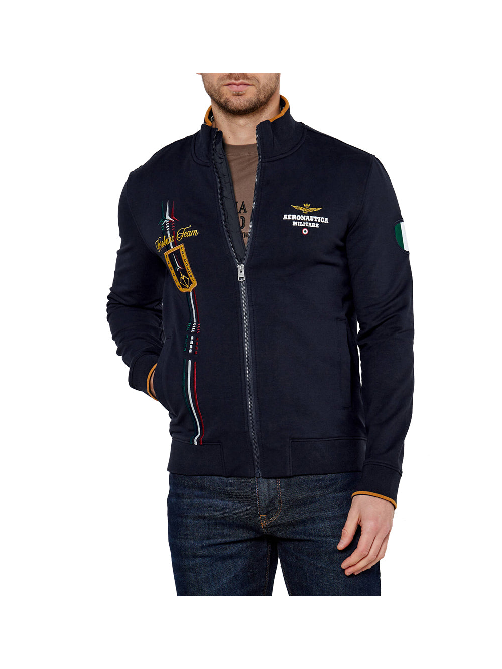 AERONAUTICA MILITARE 2 USCITA Aeronautica Militare Felpa Uomo Dark Blue - Blu DARK BLUE