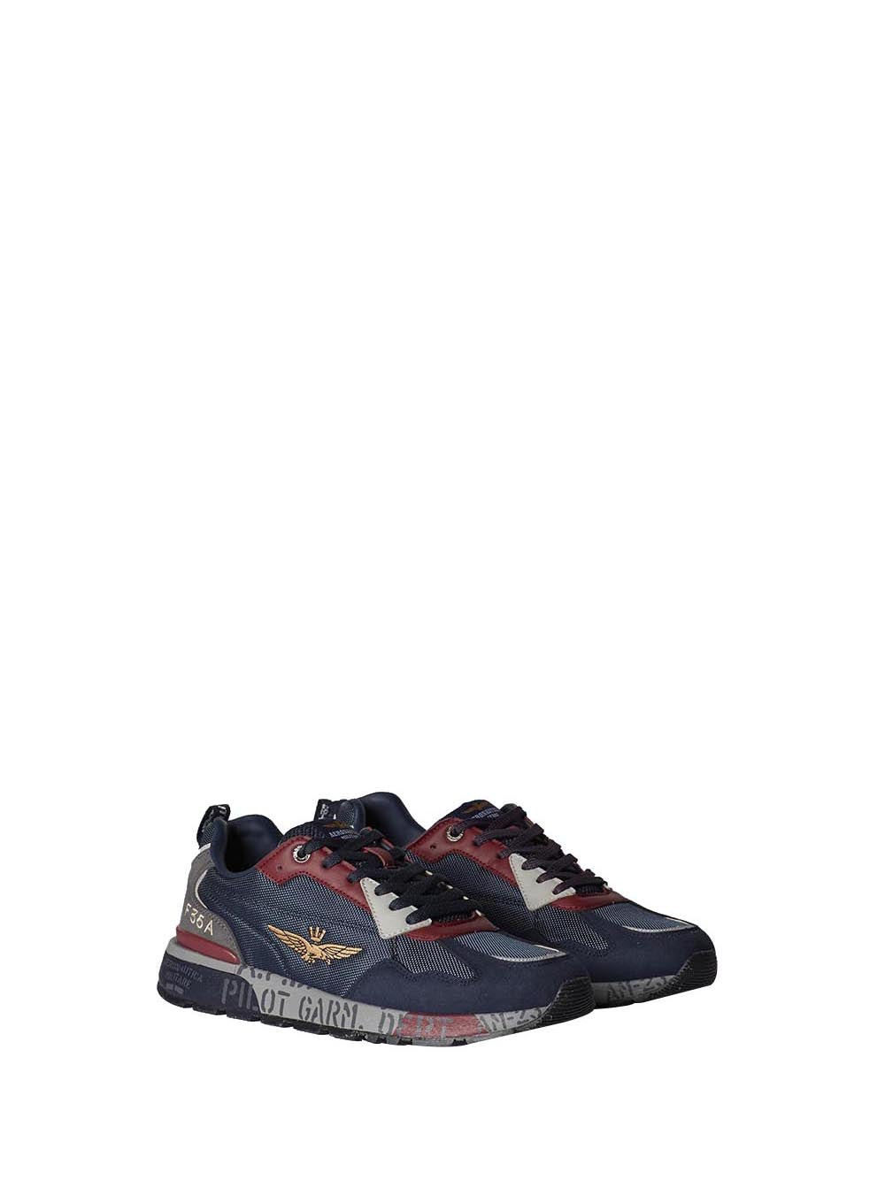 AERONAUTICA MILITARE Aeronautica Militare Sneakers Uomo Grey/blu - Multicolore GREY/BLU