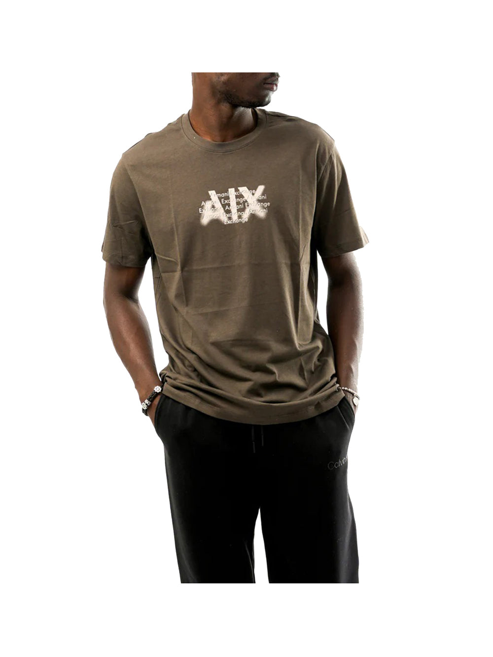 ARMANI EXCHANGE Armani Exchange T-Shirt Uomo Marrone Marrone