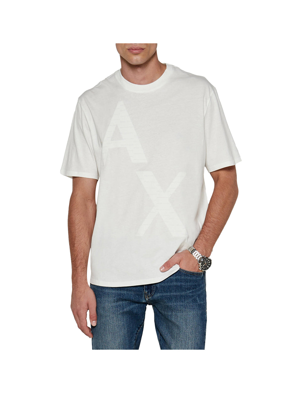 ARMANI EXCHANGE Armani Exchange T-Shirt Uomo Bianco Bianco