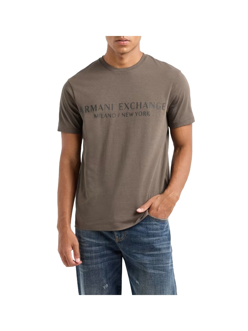 ARMANI EXCHANGE Armani Exchange T-Shirt Uomo Marrone Marrone