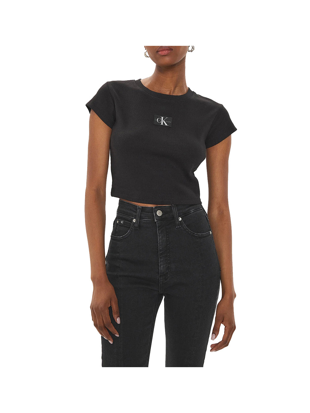 CALVIN2 1USCITA Calvin Klein T-Shirt Donna Nero Nero