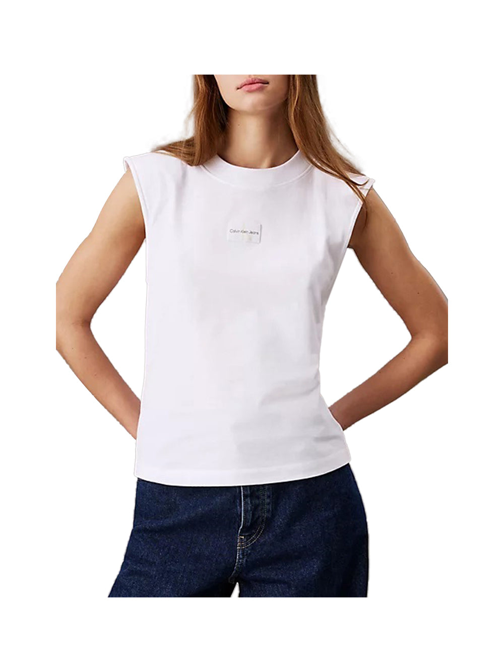 CALVIN2 1USCITA Calvin Klein T-Shirt Donna Bianco Bianco