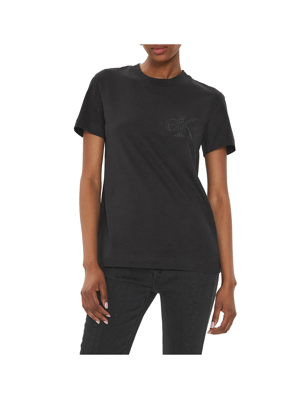 CALVIN2 1USCITA Calvin Klein T-Shirt Donna Nero Nero