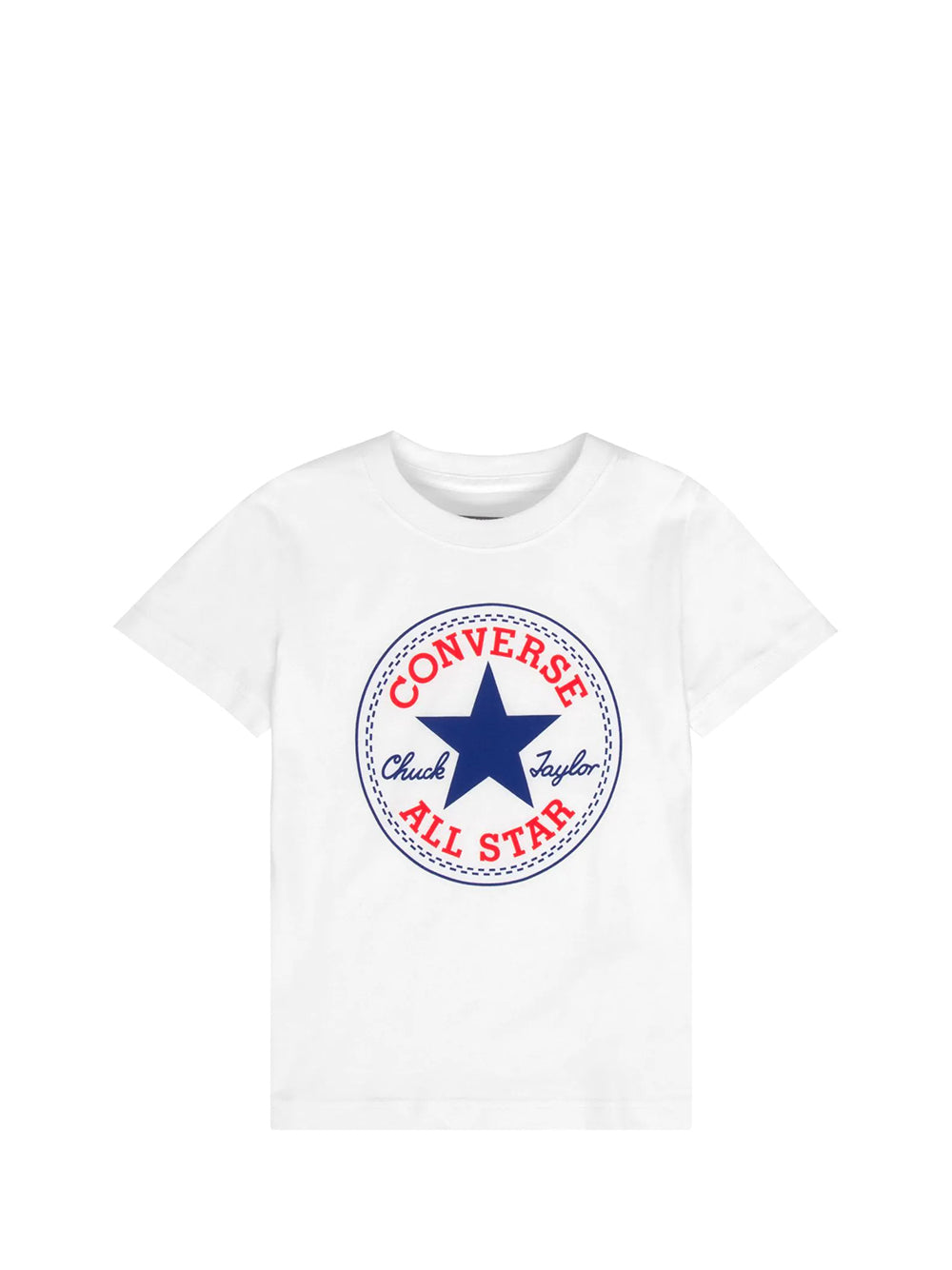 CONVERSE Converse T-Shirt Unisex Bimbo Bianco Bianco