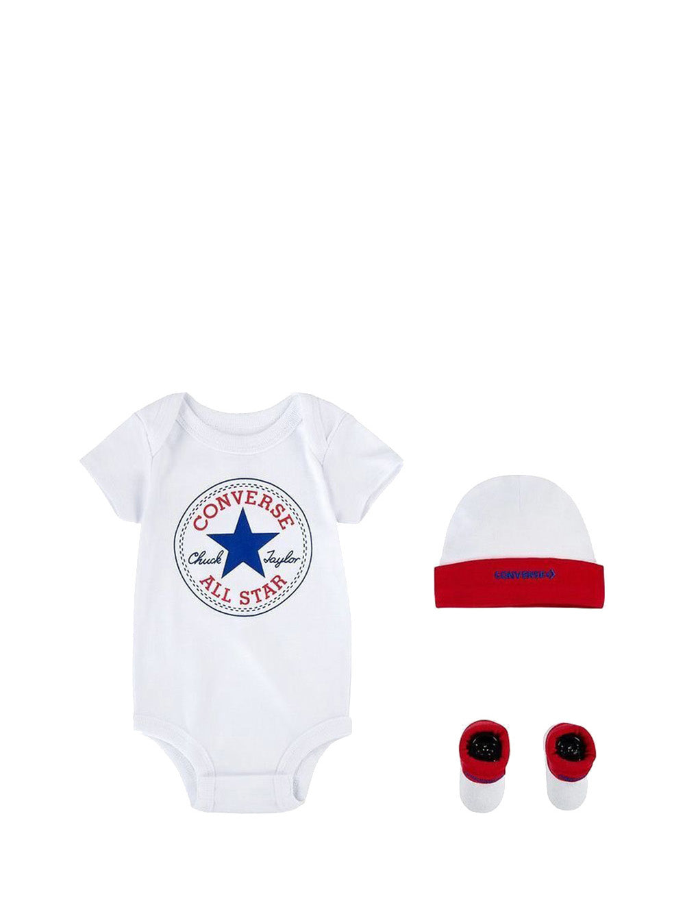 CONVERSE Converse Set abbigliamento Unisex Bimbo Bianco/rosso - Multicolore Bianco/rosso