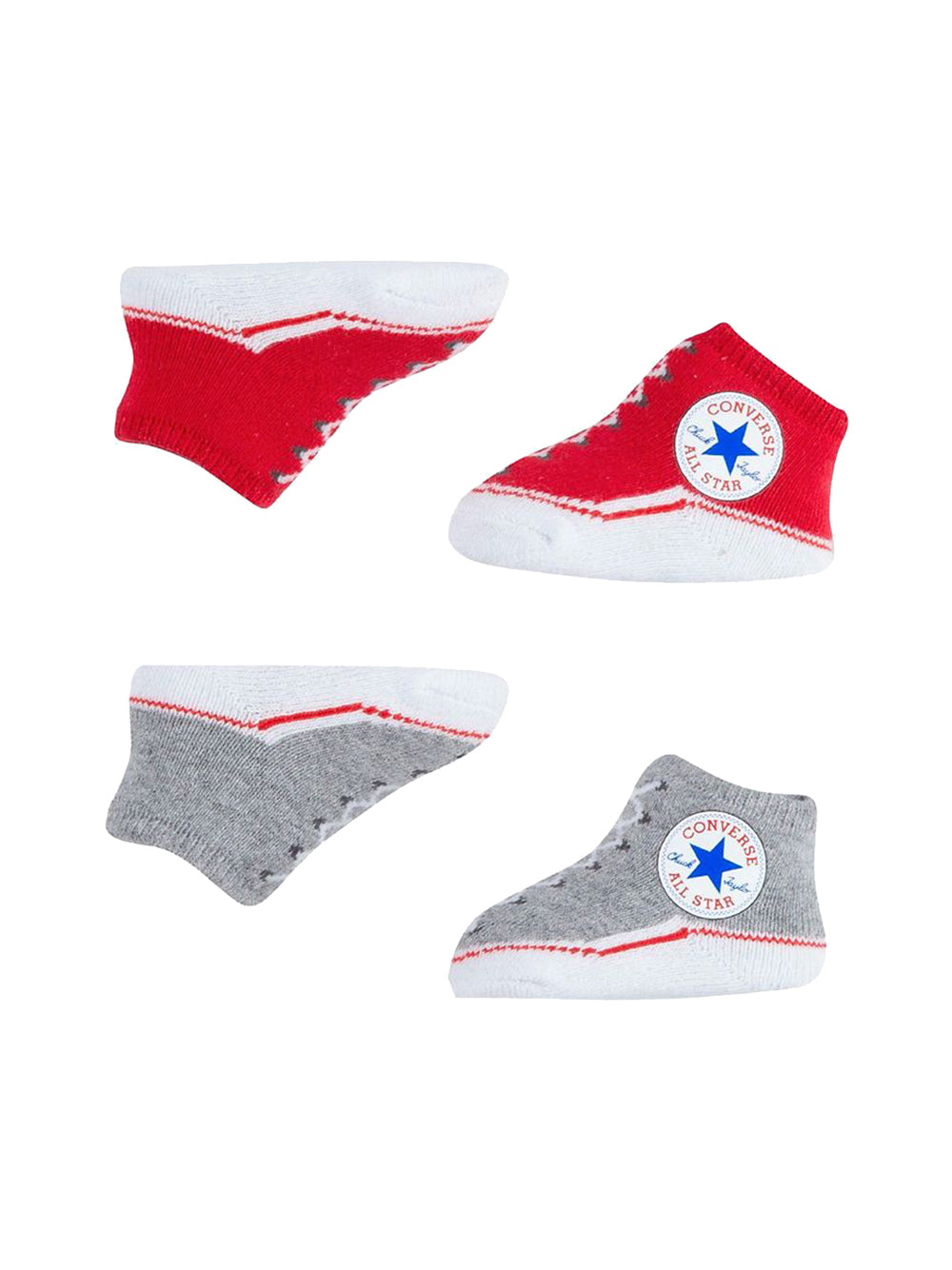 CONVERSE Converse Calzini Unisex Bimbo Rosso/grigio - Multicolore ROSSO/GRIGIO