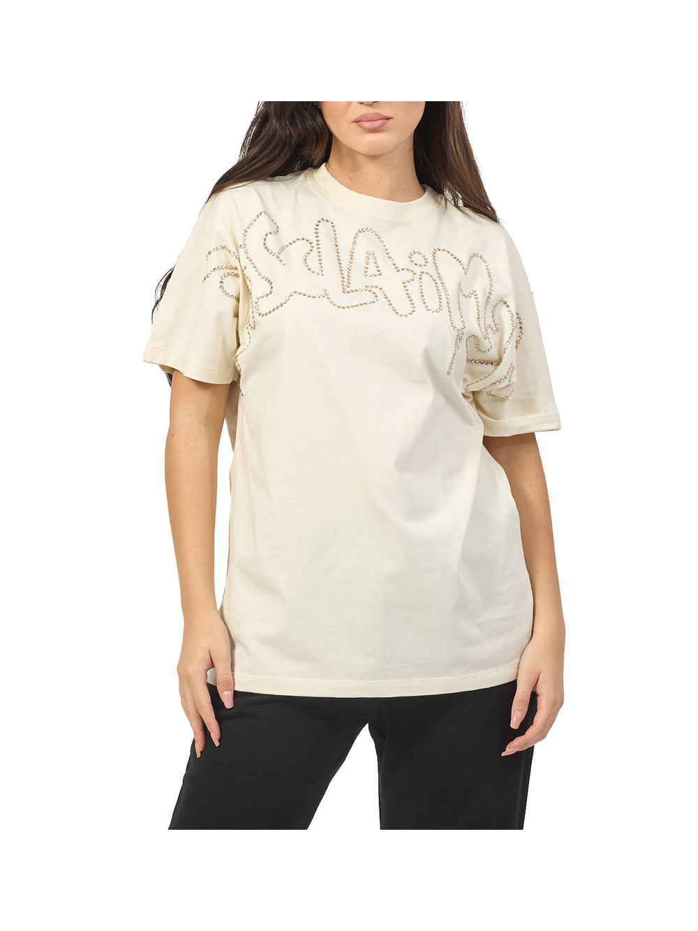 DISCLAIMER Disclaimer T-Shirt Donna Latte - Bianco LATTE