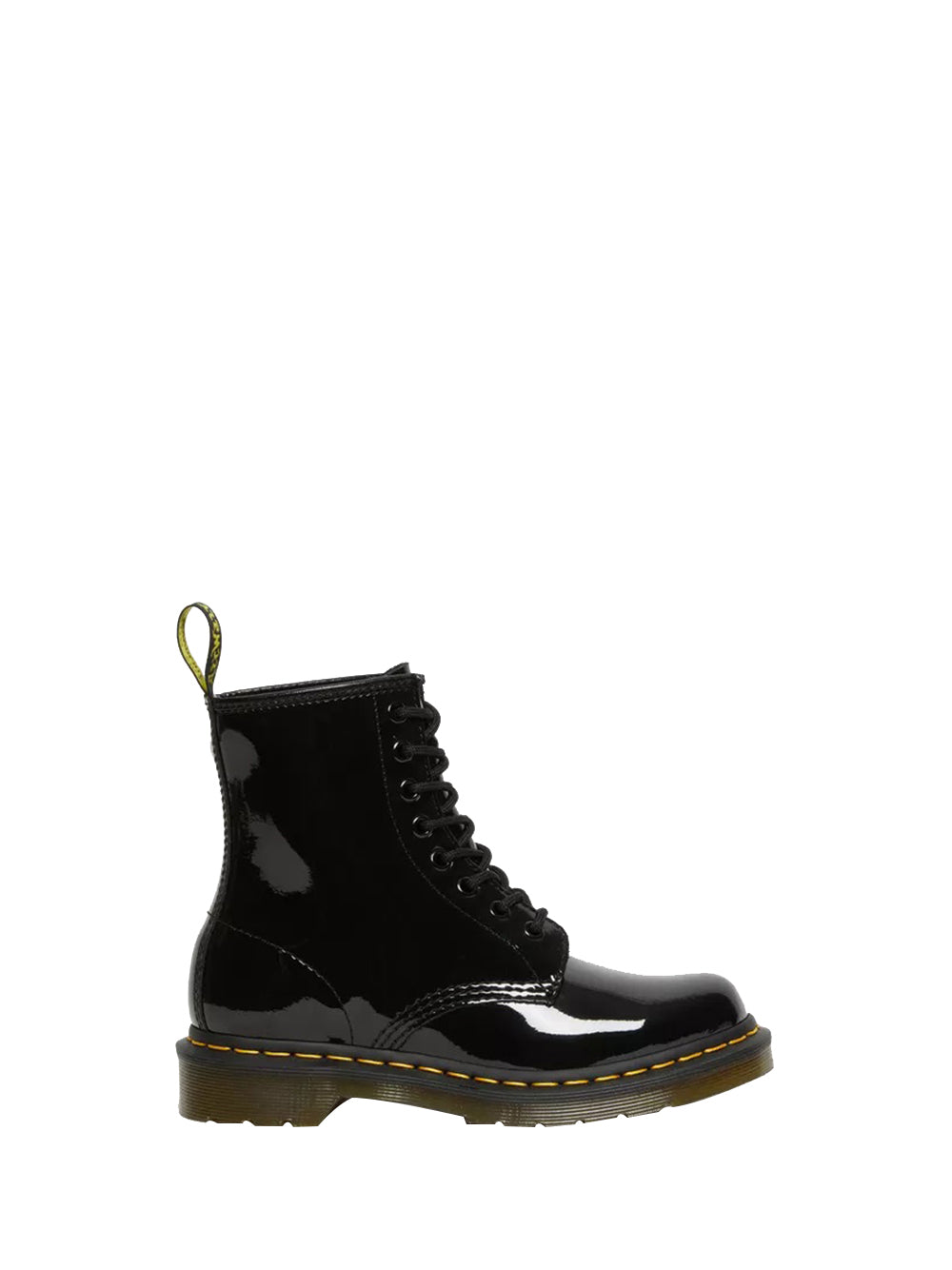 DR MARTENS Dr Martens Anfibio 1460 Black Patent Lamper Donna Nero Nero