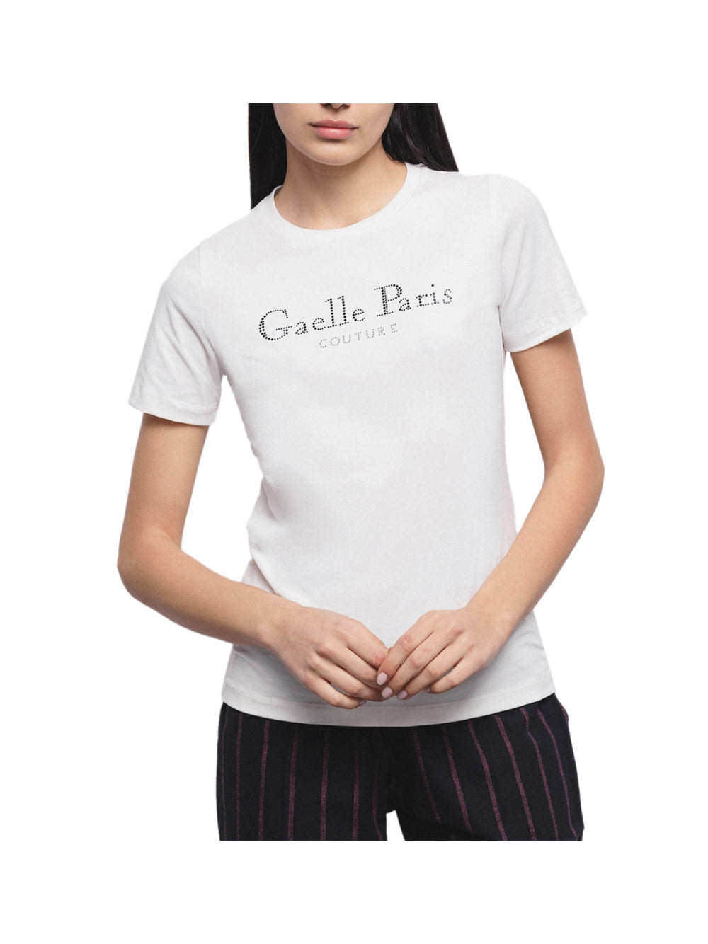 GAELLE PARIS Gaelle Paris T-Shirt Donna Bianco Bianco