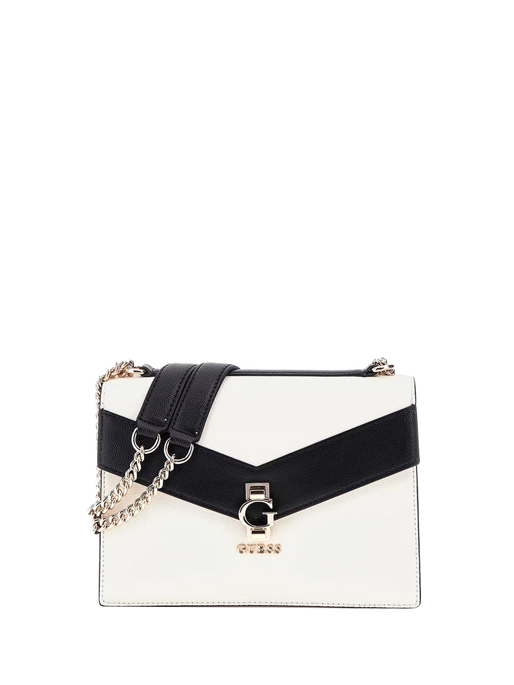 GUESS 1 USCITA Guess Borsa a Tracolla Donna Bianco/nero - Bianco Bianco/nero