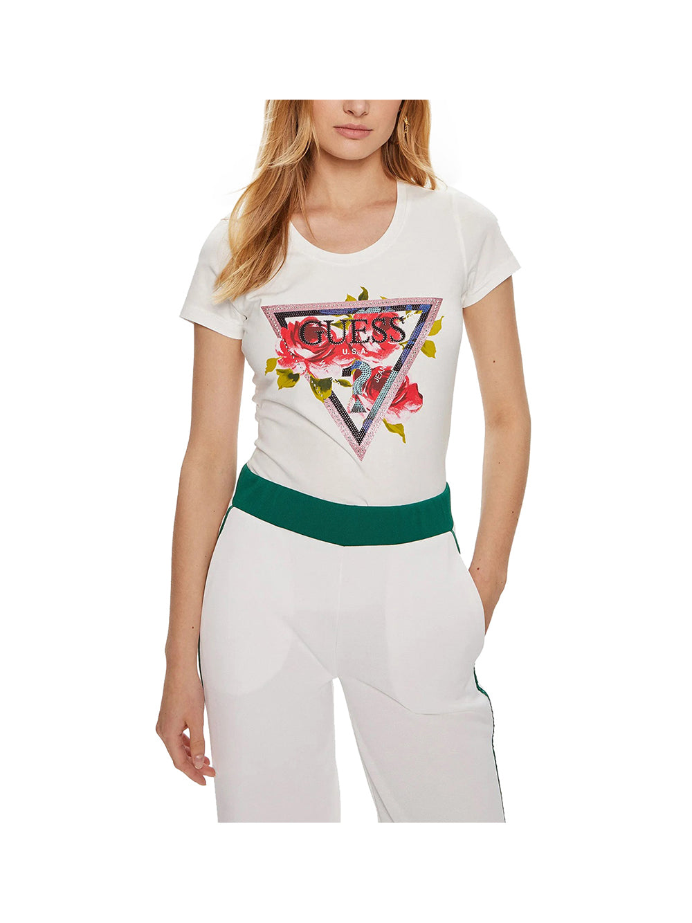 GUESS 1 USCITA Guess T-Shirt Donna Bianco Bianco