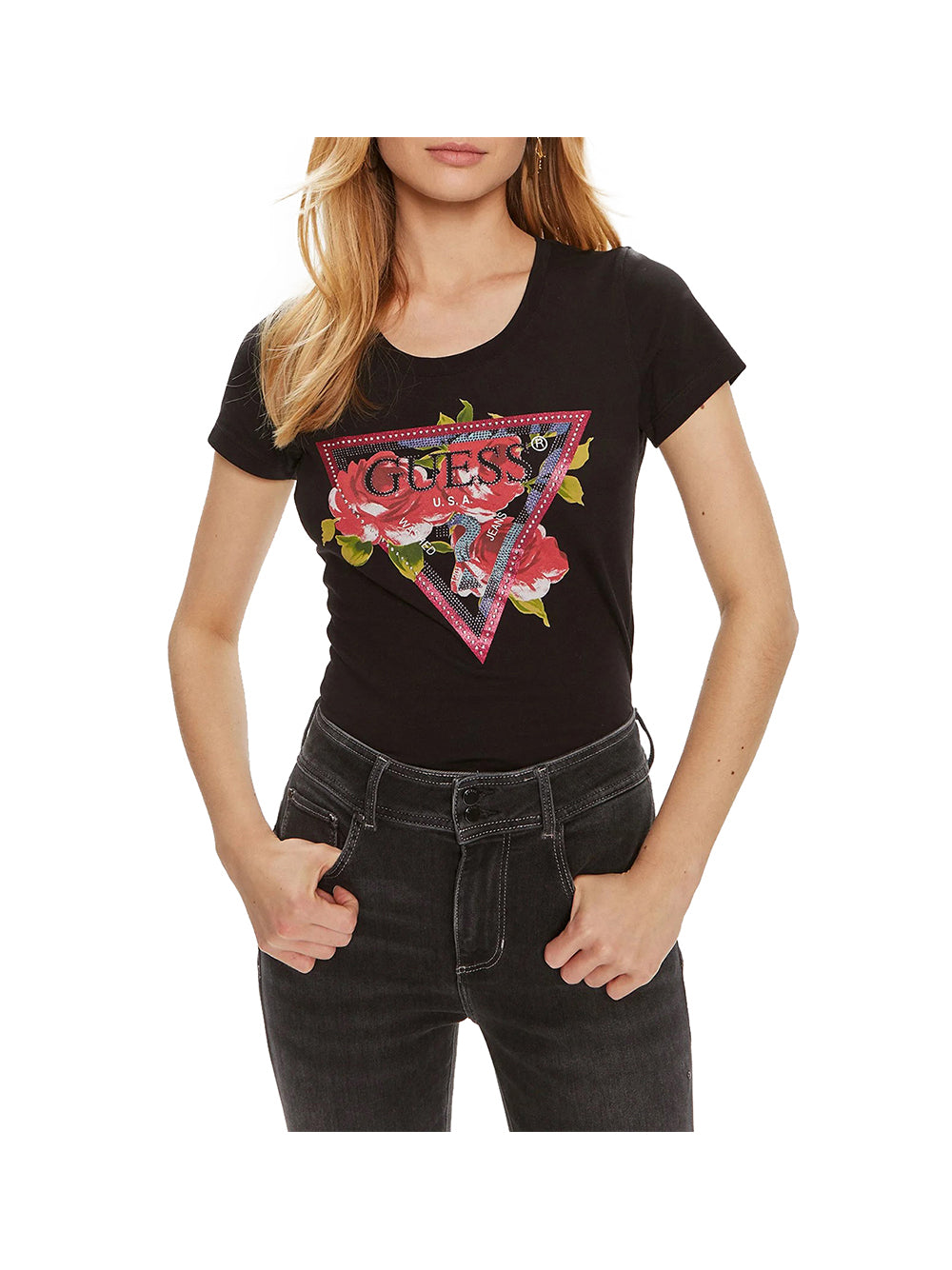 GUESS 1 USCITA Guess T-Shirt Donna Nero Nero