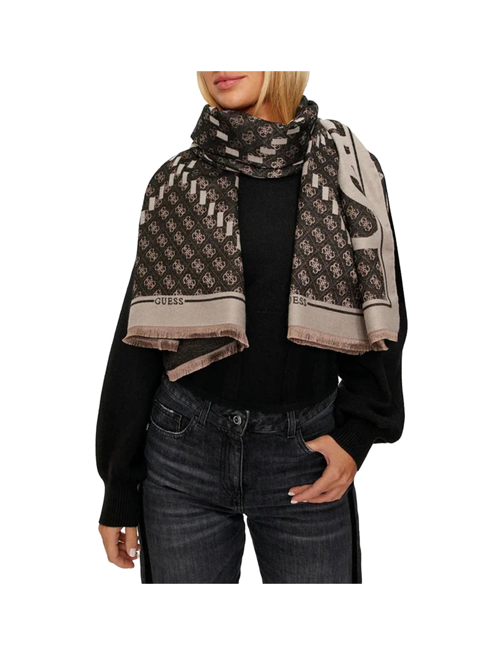 GUESS 2 USCITA Guess Foulard Donna Nero Nero