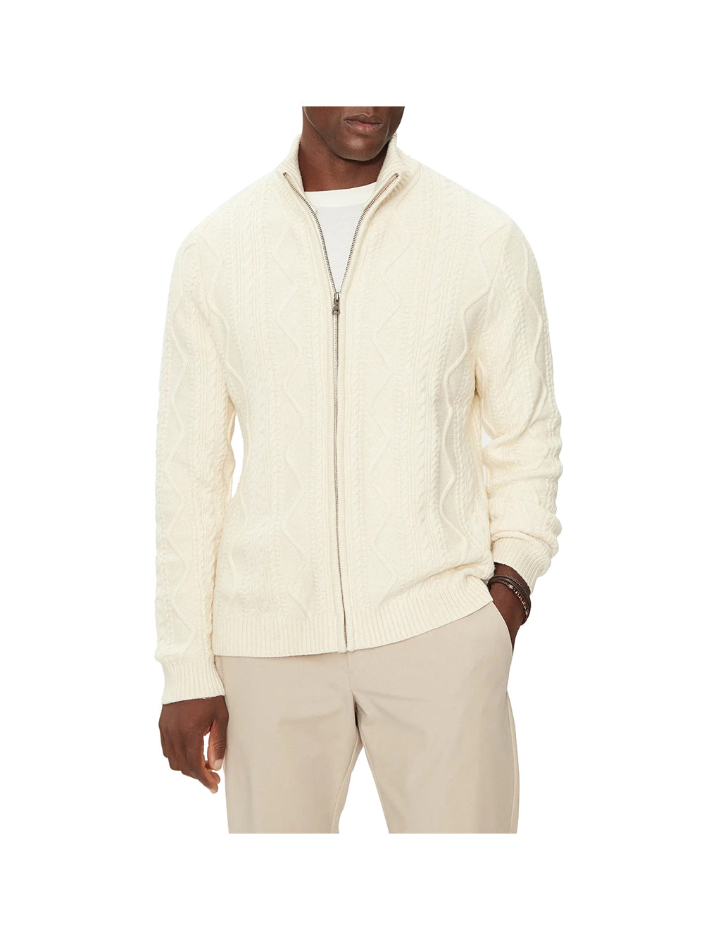 GUESS 2 USCITA Guess Cardigan Uomo Panna - Bianco Panna