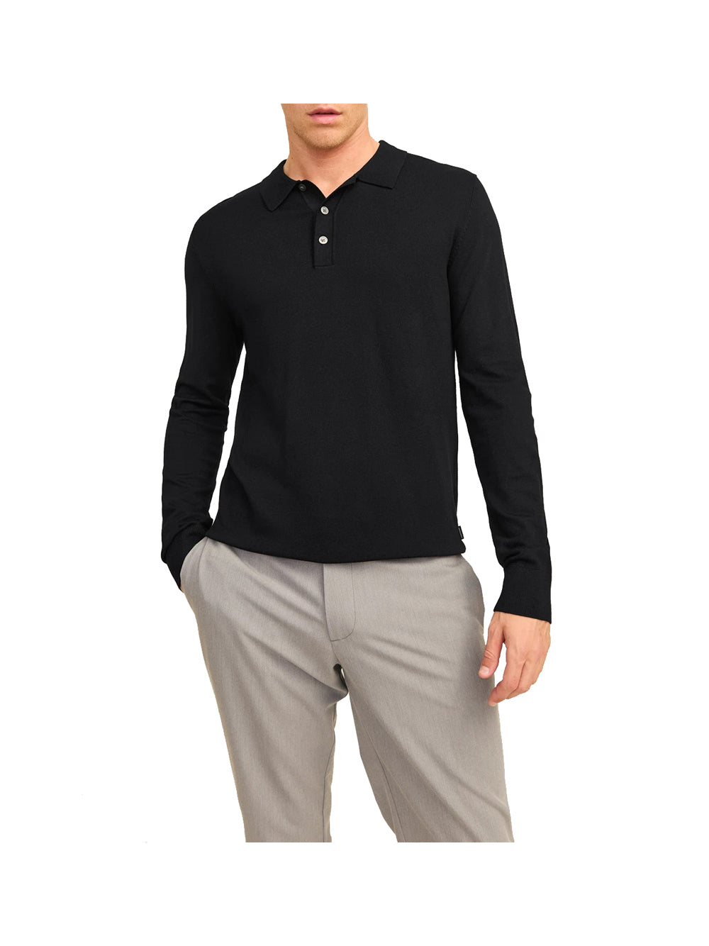 JACK&JONES PREMIUM Jack&Jones Polo Uomo Nero Nero