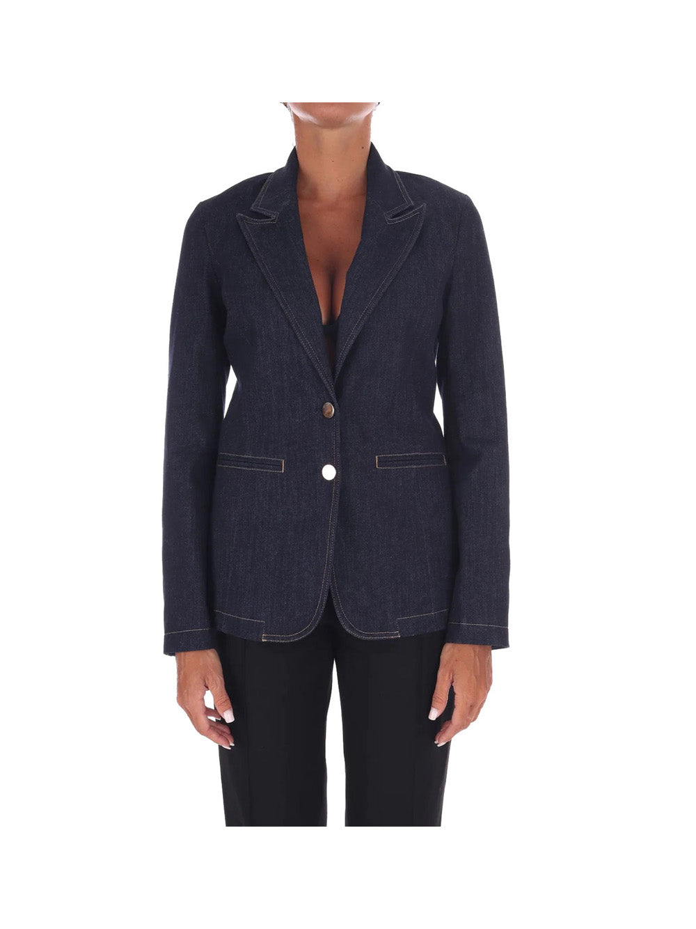 LIUJO DENIM Liu Jo Blazer Donna Blu Denim - Blu Blu denim