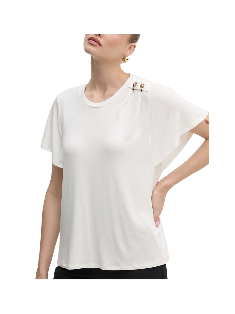 LIUJO SPORT Liu Jo T-Shirt Donna Bianco Bianco