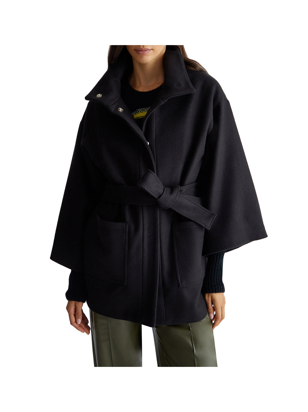 LIU.JO WHITE Liu Jo Cappotto Donna Nero Nero