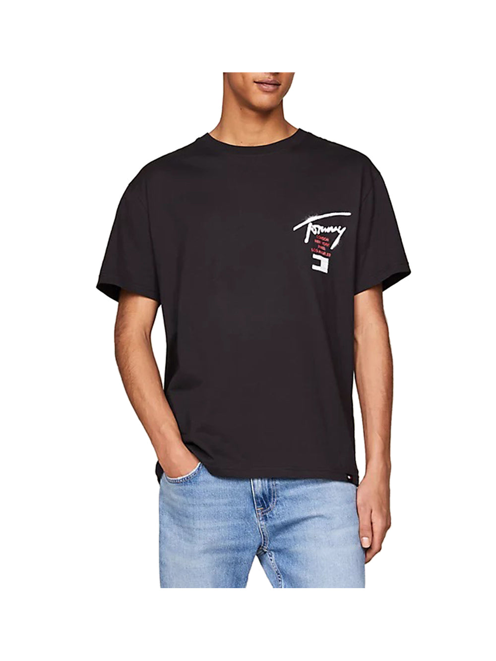 TOMMY JEANS 1USCITA Tommy Jeans T-Shirt Uomo Nero Nero