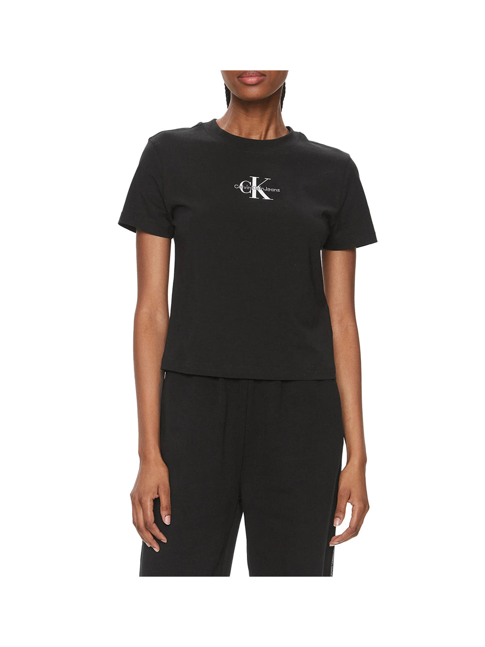 CALVIN2 2USCITA Calvin Klein T-Shirt Donna Nero Nero