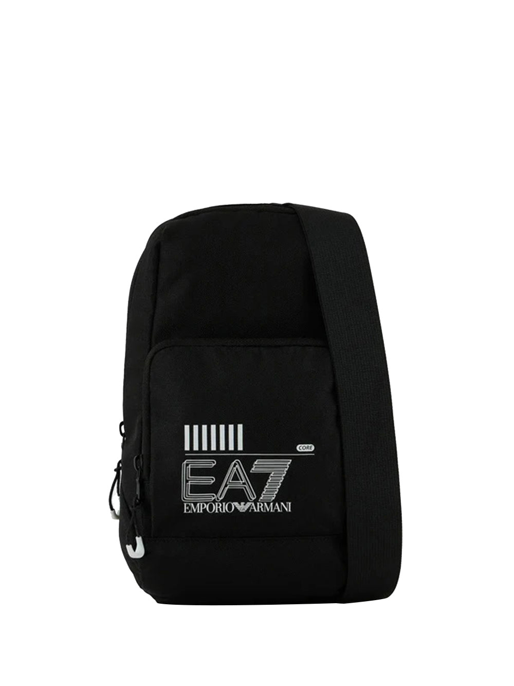 EA7 Ea7 Borsa a Tracolla Uomo Nero Black/White Logo