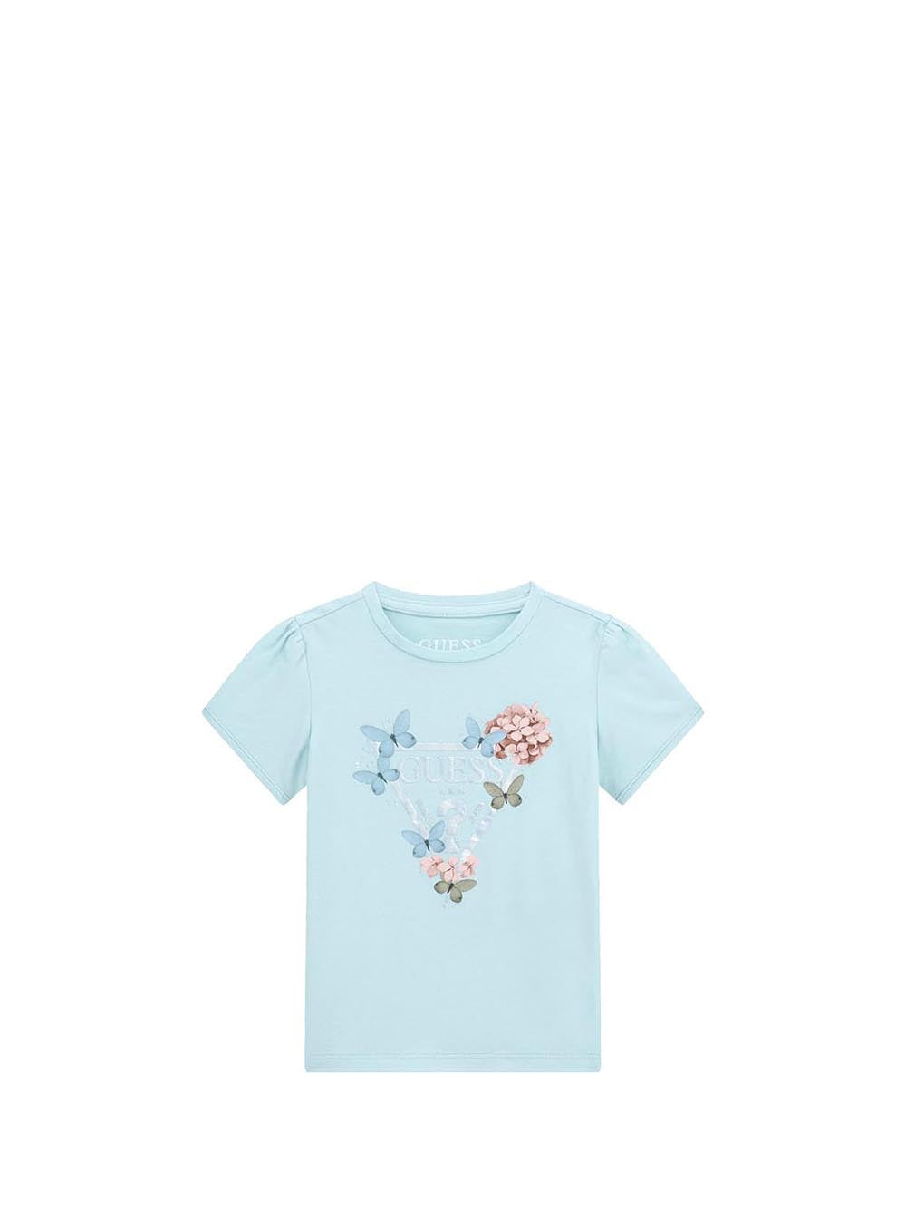 GUESS 1 USCITA Guess T-Shirt Bambina Blue - Celeste Celeste