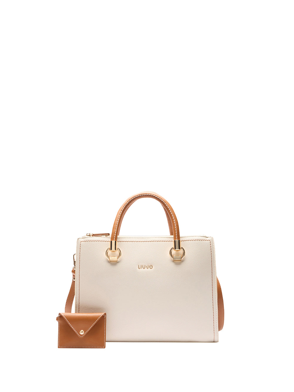 LIUJO ACCESSORI1 Liu Jo Shopper Donna Crema - Avorio Crema