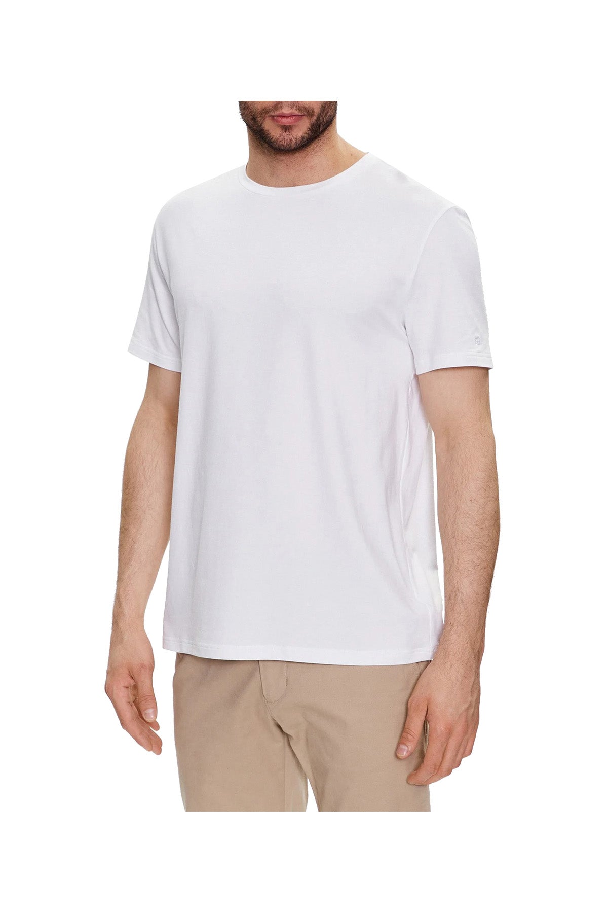 CALVIN UNDERWEAR T-Shirt Uomo 2 Pezzi In Tinta Unita Bianco Bianco