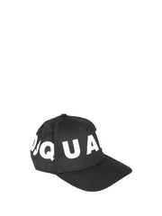 Dsquared Cappello Unisex Ragazzo Nero con logo DQ*1714 D00YT