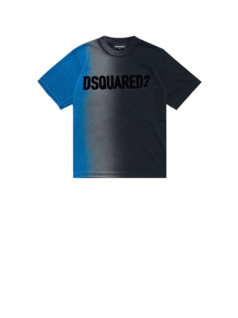 DSQUARED2 T-shirt Ragazzo Nero in cotone con logo Nero