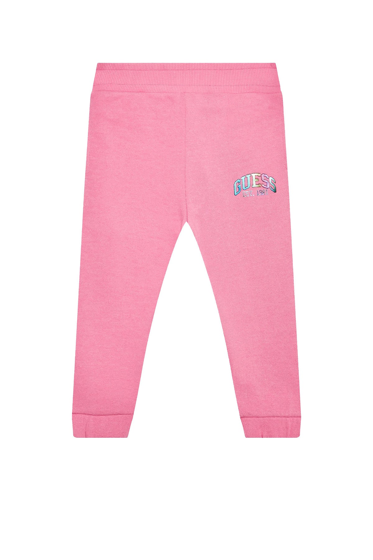 GUESS 1 USCITA Pantatuta Bambina Logo Frontale Rosa Rosa