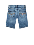 GUESS 2 USCITA Shorts Ragazzo Denim con logo laterale DENIM