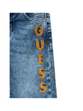 GUESS 2 USCITA Shorts Ragazzo Denim con logo laterale DENIM